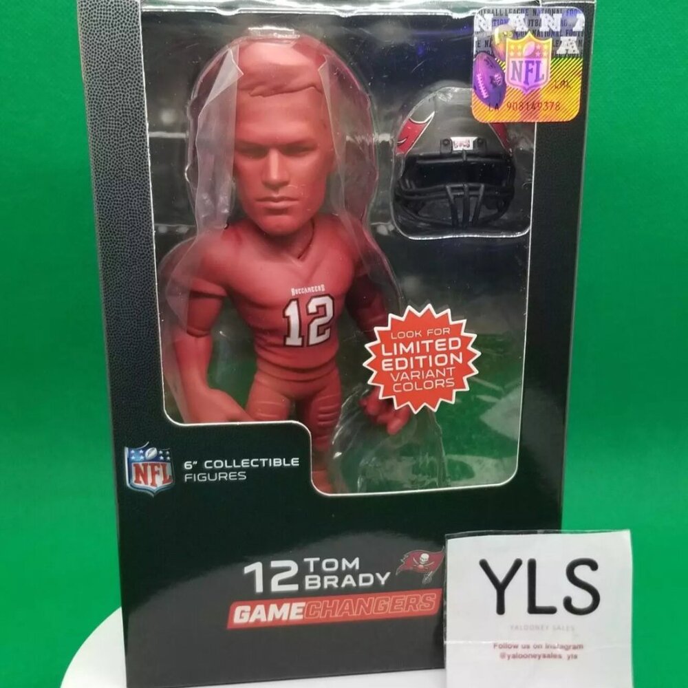 Tom Brady LIMITED Red Variant Tampa Bay Bucs NFL Game Changers 6" Series 1 HTF